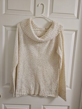 Cozy Cream Cowl Neck Women's Sweater